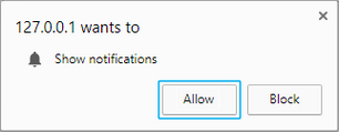 Click 'Allow' to enable Google Chrome Desktop Notifications