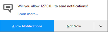 Click 'Allow Notifications' to enable Firefox Desktop Notifications