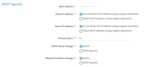 DHCP Specific