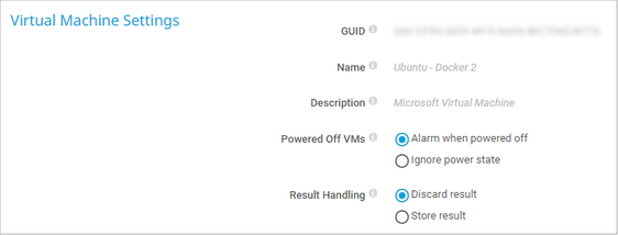 Virtual Machine Settings
