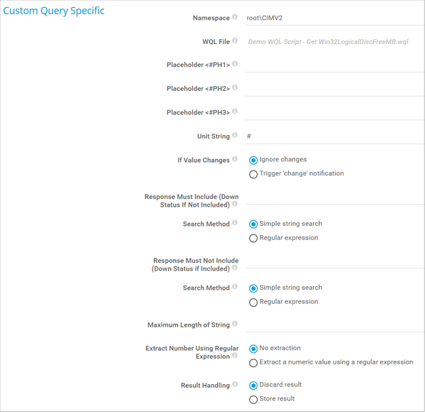 Custom Query Specific